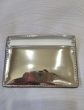 Kate Spade Metallic Gold Card Holder